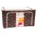 Getzhop multi -purpose storage box, 55 liters of dog pattern (dark brown)