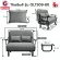 ThaiBULL Sofa Bed Bed Sofa Sofa Adjusted to a Sofa Bed bed model OLT509-80, free! 2 pillows