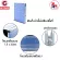 ThaiBULL model EZ-0013, a foldable iron bed with Reinforce Folding Bed 2, folding 2 parts (70x188x32cm.) (Blue)
