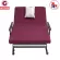 ThaiBULL JS002-70 Multipurpose Folding Bed Foldable bed, steel bed, patient bed (adjustable arm) Multi-Purpose Folding Bed (red), free! Covering bag+non -slip rubber+pillow