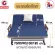 ThaiBULL JS002-70 Multipurpose Folding Bed Foldable bed, steel bed, patient bed (adjustable arm) Multi-Purpose Folding Bed (red), free! Covering bag+non -slip rubber+pillow