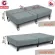 Getzhop bed, bed, steel bed, 3 types of beds, with a thick steel frame 20 cm. Not adjustable. Big wheel model OLT750-105-gray.