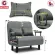 Getzhop โซฟาเบด เตียงโซฟา เตียงเสริมโซฟาพับได้ ปรับเป็นเตียงนอน Sofa Bed Thaibull รุ่น OLT503-120 (ผ้าคลุมถอดซักได้)