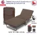 ThaiBULL. Foldable bed. Extra bed with a mattress. Steel bed. Fold Bed Extra Bed Model OLT235-75S (Brown frame) Free! Pillow+dust cover