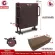Getzhop bed can be folded. Bed with bed cushion, patient bed, height 50 cm. Special big wheels! ThaiBULL model OLT150-90B 90x190x50 cm. (PU movie) Free! Pillows+dustproof bags+veils (assorted patterns)