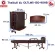 ThaiBULL Rubber Bed Model OLTLM5-150-90HB Rubber seat reinforcement bed, folded bed, elderly bed, 3 -foot bed, Topper Latex (PU) with a bed head.