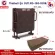 เตียงพับยางพารา เตียงเสริมเบาะยางพารา เตียงนอนยางพารา  Thaibull Latex PU รุ่น OLTLM5-150-100B