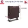 ThaiBULL 4 -foot rubber cushion bed, rubber bed Elderly bed, folding bed, rubber mattress, Latex PU model, model OLTLM5-150-120BL (PU)