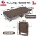 ThaiBULL, adjustable bed, reinforced bed, folding bed Steel bed with Square seat model OLT235-75H