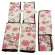 Underwear Bras Socks Storage Organizer Box กล่องผ้า กล่องผ้าอเนกประสงค์ กล่องใส่ชุดชั้นใน Bag 1 Set of 3 (ลายคนและดอกไม้) สีครีม