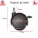 ThaiBULL, wheel spare, bed, folding wheels, folding wheels, chairs, office wheels, furniture wheels, model SW01 (with a lock)