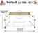 Thaibull รุ่น OB2-4512 โต๊ะทำงาน โต๊ะคร่อมเตียง โต๊ะอเนกประสงค์ โต๊ะหนังสือ ปรับระดับได้ มีขอบโต๊ะ มีล้อ ขนาด 135 -200 cm.