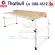 Thaibull รุ่น OB2-4512 โต๊ะทำงาน โต๊ะคร่อมเตียง โต๊ะอเนกประสงค์ โต๊ะหนังสือ ปรับระดับได้ มีขอบโต๊ะ มีล้อ ขนาด 135 -200 cm.