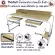 ThaiBULL model OB5-6014 Work desk straddling the bed Multipurpose table, cpu-table edge-drawer-keyboard placement-Mobile slot 155-240 cm.