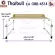 Thaibull รุ่น OB2-4514 โต๊ะทำงาน โต๊ะคร่อมเตียง โต๊ะอเนกประสงค์ โต๊ะหนังสือ มีขอบโต๊ะ ปรับระดับได้ มีล้อ ขนาด 155 -240