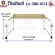 Thaibull รุ่น OB2-4514 โต๊ะทำงาน โต๊ะคร่อมเตียง โต๊ะอเนกประสงค์ โต๊ะหนังสือ มีขอบโต๊ะ ปรับระดับได้ มีล้อ ขนาด 155 -240