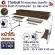 ThaiBULL model OB5-4514 Work desk straddling the bed Multipurpose table, table, books, tables-drawers-keyboard placed with wheels, size 155 -240 cm.