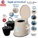 Sugali Portable toilet ส้วม ส้วมคนแก่นเคลื่อนที่ สุขภัณฑ์เคลื่อนที่ ที่นั่งถ่ายเคลื่อนที่ พร้อมถังดำ 2ถัง+ฝาปิด+ผ้ารองนั่ง+แปรง