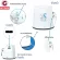 Sugali Portable toilet ส้วม ส้วมคนแก่นเคลื่อนที่ สุขภัณฑ์เคลื่อนที่ ที่นั่งถ่ายเคลื่อนที่ พร้อมถังดำ 2ถัง+ฝาปิด+ผ้ารองนั่ง+แปรง