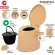 Getzhop moving toilet toilets, toilets, patients with mobile shooting with non -slip, with 1 tank+tissue and mobile phone holder JJX.
