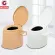 Getzhop moving toilet toilets, toilets, patients with mobile shooting with non -slip, with 1 tank+tissue and mobile phone holder JJX.