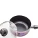 Getzhop Teflon coated pot coated Blueberry Kitchen Flower Kitchen - Purple Size 18 cm