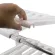 Karabada, 2 -layer plastic multi -purpose shelf - white