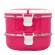 BOSHANG Food Fan, Pinto Food Box, 2 layers of heat, the inside is a stainless steel Boshang (Fuchsia Pink)
