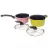 2 ceramic coated pots, Ceramic Cooking Pot - Pink / Green