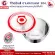 Getzhop stainless steel bowl with vacuum lid, food bowl (not spilled), model BO10 (Size 10 cm.)