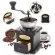 Hand -style coffee grinder, high -class stainless steel model (Black)