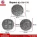 Heart donut machine Infinity pattern Square pattern Change 3 types of tray model BOPERO (Green)
