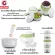 BEAR Electric Front, 2-story food box, 1.4 liters, DFH-S205 (Green), free! Vacuum suction+spoon+chopsticks+cloth bags