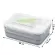 Getzhop Food Box 2 -layer food box, love (304 stainless steel tray) with 1.5 liters (blue) lid