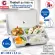 ThaiBULL, food tray with 4 stainless steel trays, TBSS-4L (Stainless Stell 304), free! Spoon, chopsticks