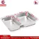 ThaiBULL, food tray, tray tray, food tray with stainless steel Stainless steel stainless steel tray model TBSS-2 (304) 2 channels, free! Spoon, fork
