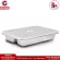 Getzhop stainless steel tray, 3 food hole trays with 304 stainless steel lid TBSS-3S, free! Spoon, fork