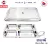 ThaiBULL, food tray, 4 stainless steel tray tray with a lid of Food Tray TBSS-4E (Stainless Stell 304)