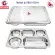 ThaiBULL, food tray, stainless steel tray, 5 channels with Food TRAY TBSS-5E (Stainless Stell 304). Large version! Free! Equipment