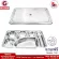 Thaibull ถาดอาหาร ถาดใส่อาหาร ถาดหลุมสแตนเลส 6 ช่อง พร้อมฝาปิด Food tray TBSS-6E (Stainless Stell 304) รุ่นใหญ่! แถมฟรี! อุปกรณ์เสริม