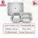 ThaiBULL Food Hole tray with stainless steel food tray (304) 3 channels, size 24x17x4 cm. Model TBSS-3N
