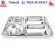 ThaiBULL Stainless steel tray tray Tray with Food Tray Bigsize TBSS TBSSCIET-4E304CY (Stainless Stell 304)