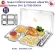 ThaiBULL Stainless Steel Stainless Steel Trays TBSS-5EN304 Food Tray Tray, 5 Hole Trucks, Food Tray (Stainless Stell 304) lid