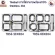 ThaiBULL Stainless Steel Stainless Steel Trays TBSS-5EN304 Food Tray Tray, 5 Hole Trucks, Food Tray (Stainless Stell 304) lid