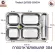 ThaiBULL Stainless Steel Stainless Steel Trays TBSS-5EN304 Food Tray Tray, 5 Hole Trucks, Food Tray (Stainless Stell 304) lid
