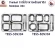 ThaiBULL model TBSS-6EN304, food tray, stainless steel food tray, 6-channel tray tray with Food Tray (Stainless Stell 304) lid