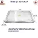 ThaiBULL model TBSS-6EN304, food tray, stainless steel food tray, 6-channel tray tray with Food Tray (Stainless Stell 304) lid