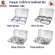 ThaiBULL model TBSS-6EN304, food tray, stainless steel food tray, 6-channel tray tray with Food Tray (Stainless Stell 304) lid