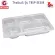 ThaiBULL model TBSP-5E304, stainless steel tray tray, 5 channels, Food Tray (Stainless Stell 304) with a lid (PP)