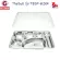 ThaiBULL model TBSS-6E304 Stainless steel tray tray 6 channels Food Tray (Stainless Stell 304) with lid (PP)